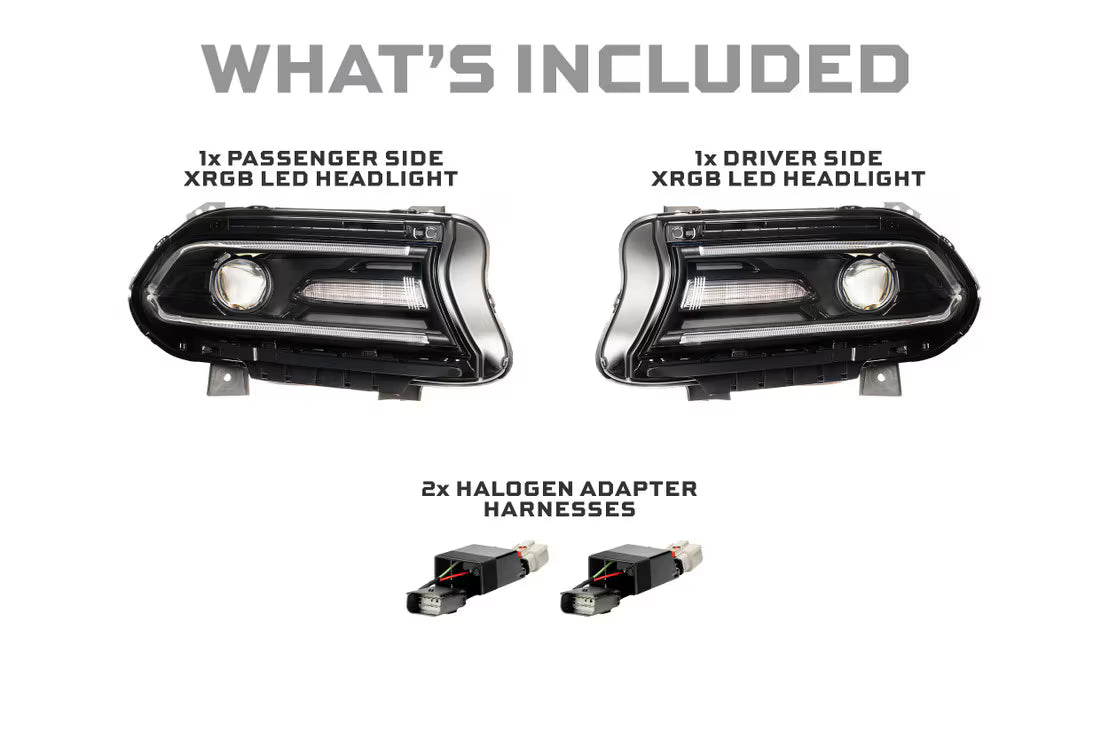 XRGB LED Headlights | Charger