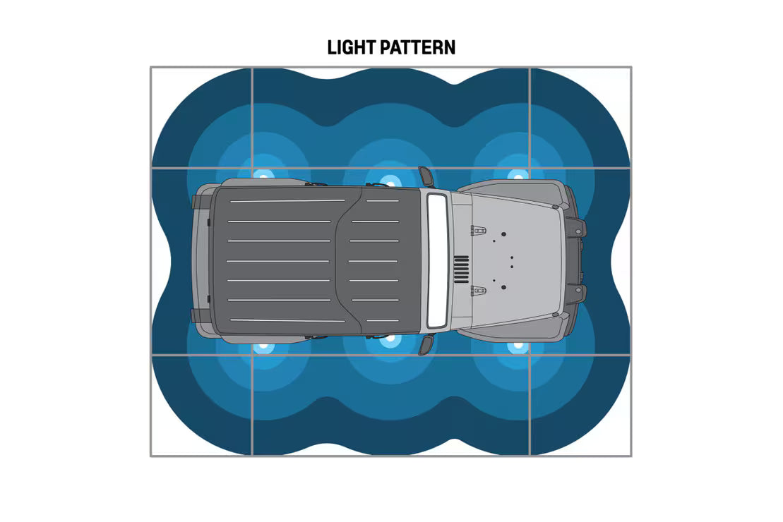 White Rock light Kit 6PC Procomp | Uni