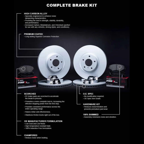 Geo Carbon Brake kit Front and Rear | Wrangler
