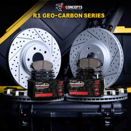 Geo Carbon Drilled and Slotted Brake Kit | Sierra 2500 HD