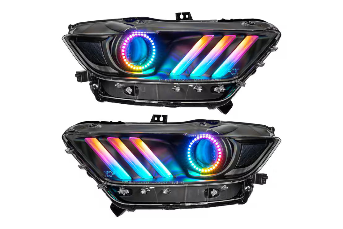 LED Halo Color Shift Headlights | Mustang