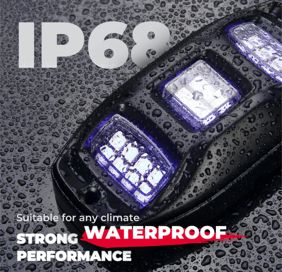 8 Pod RGB Rock Light Kit | UTV - LynXautoinnovate™️