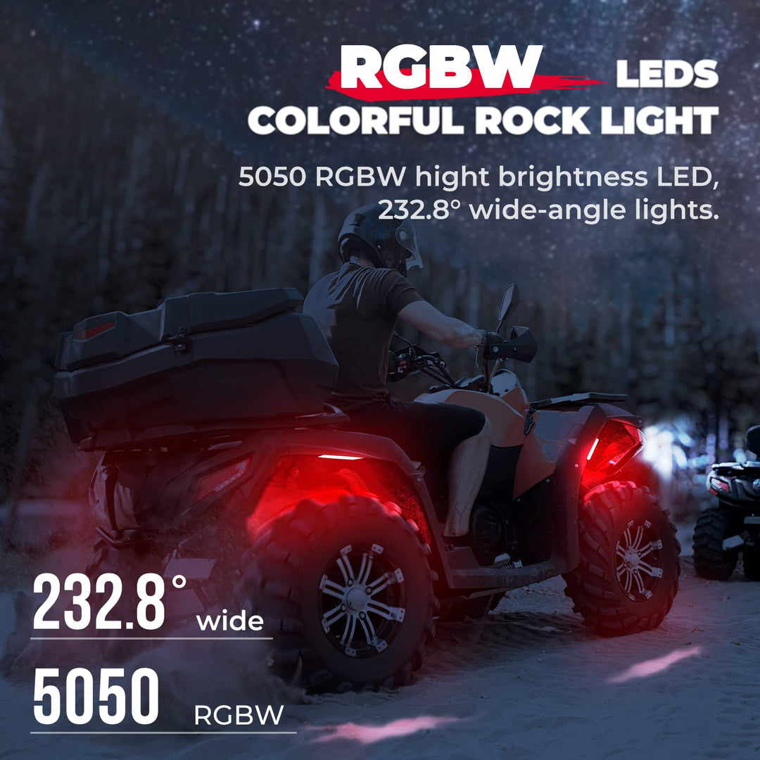 4-8 Pod RGB Light Kit and Whip Lights - LynXautoinnovate™️