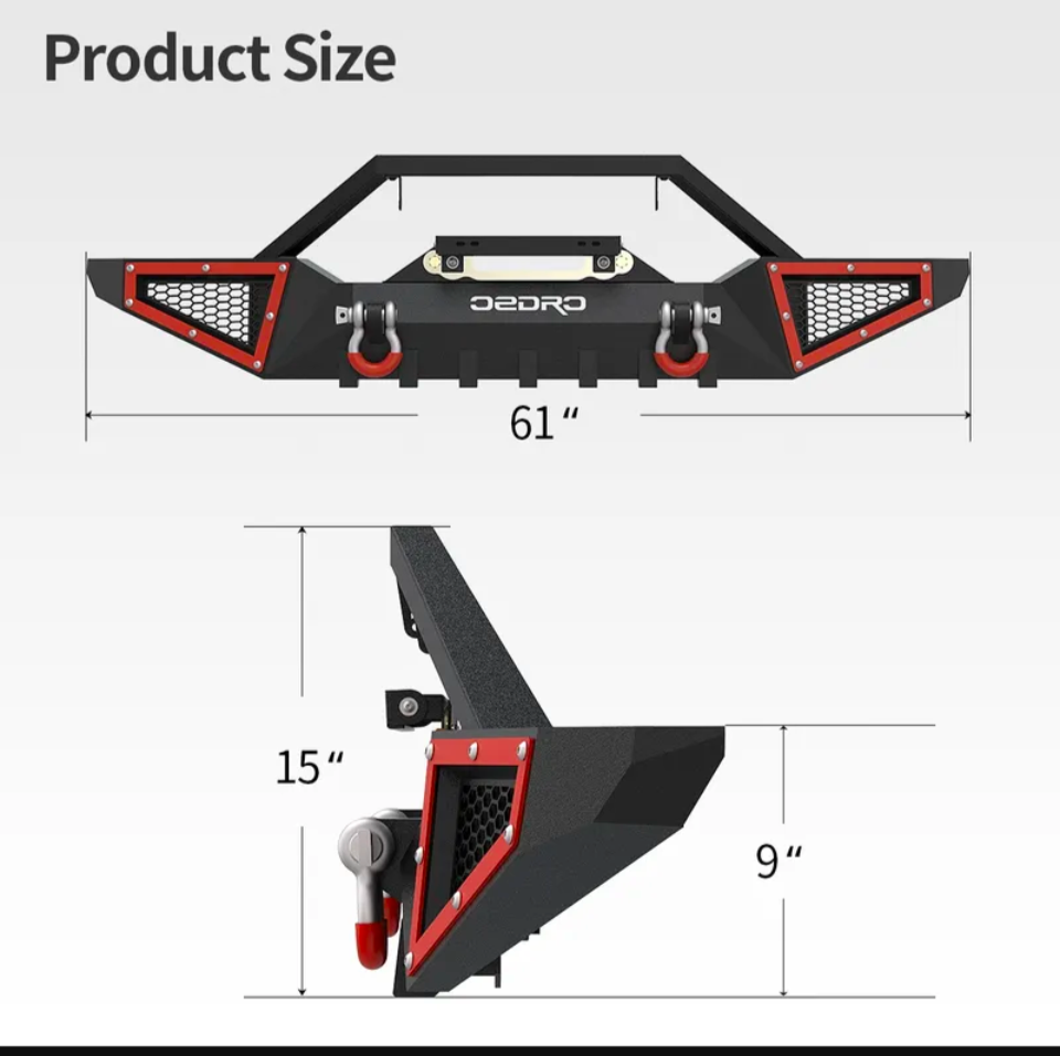 Rock Crawler Front Bumper | Wrangler - LynXautoinnovate™️