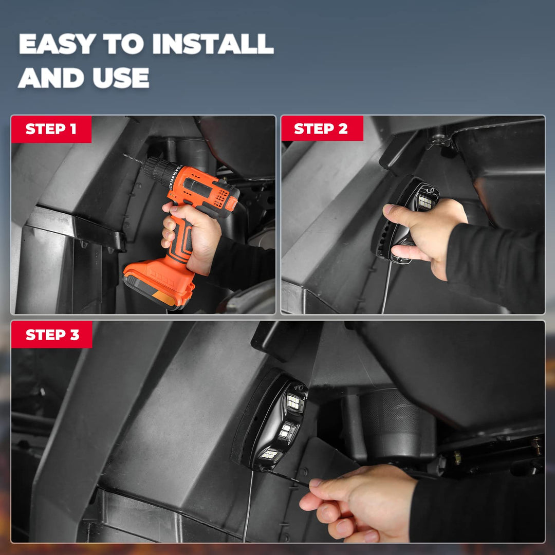 4-8 Pod RGB Light Kit and Whip Lights - LynXautoinnovate™️