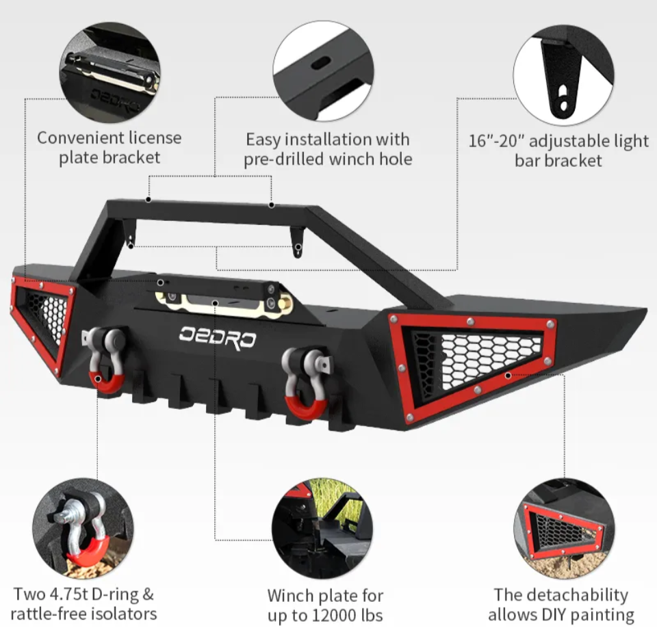 Rock Crawler Front Bumper | Wrangler - LynXautoinnovate™️