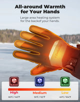 Heated Gloves w/ Magnetic Finger Flap