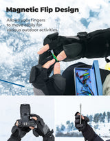 Heated Gloves w/ Magnetic Finger Flap