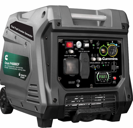 Cummins portable generator on a white background