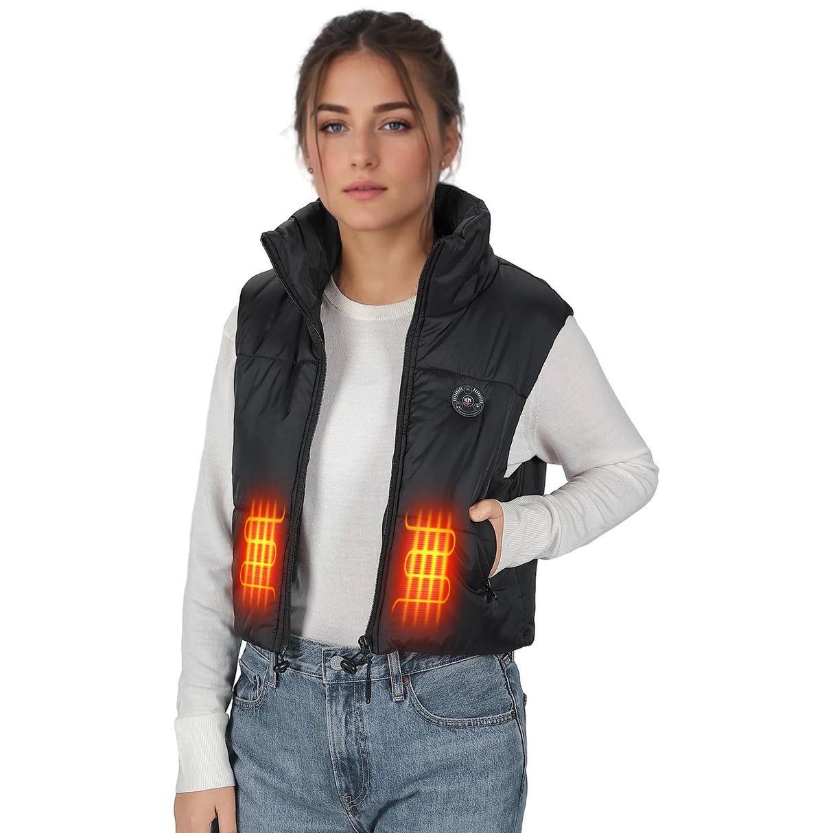 Heated Cropped Vest | Women