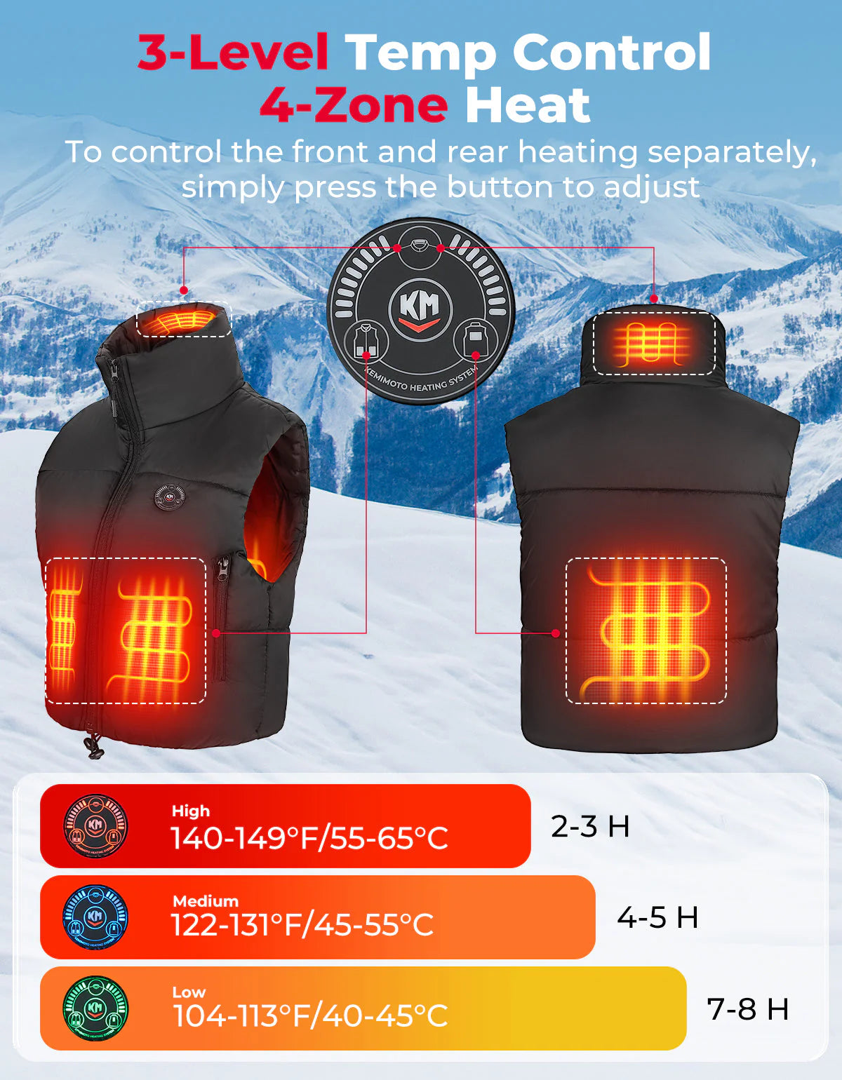 Heated Cropped Vest | Women