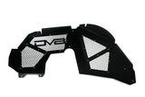 Close up of the Meshed Fender with the DV8 logo in the center with white background