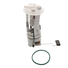 Fuel pump assembly with a gasket on a white background
