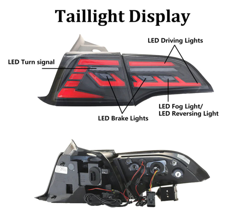 Smoked LED Tail lights| Telsa Y - from LynXautoinnovate  - Just $699.99! 