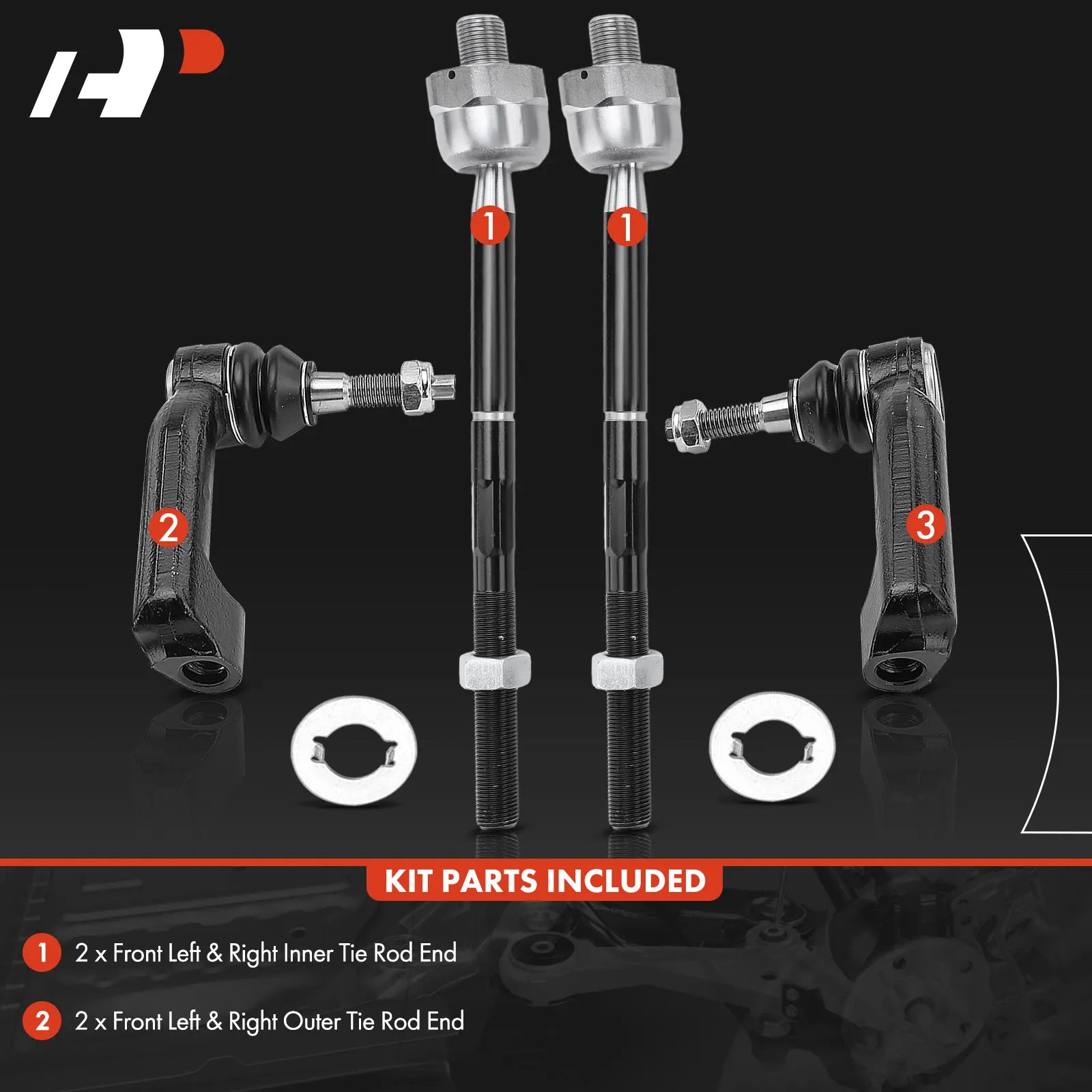 4 PCS. Inner & Outer Tie Rod Kit | Ford - from LynXautoinnovate  - Just $55.99! 