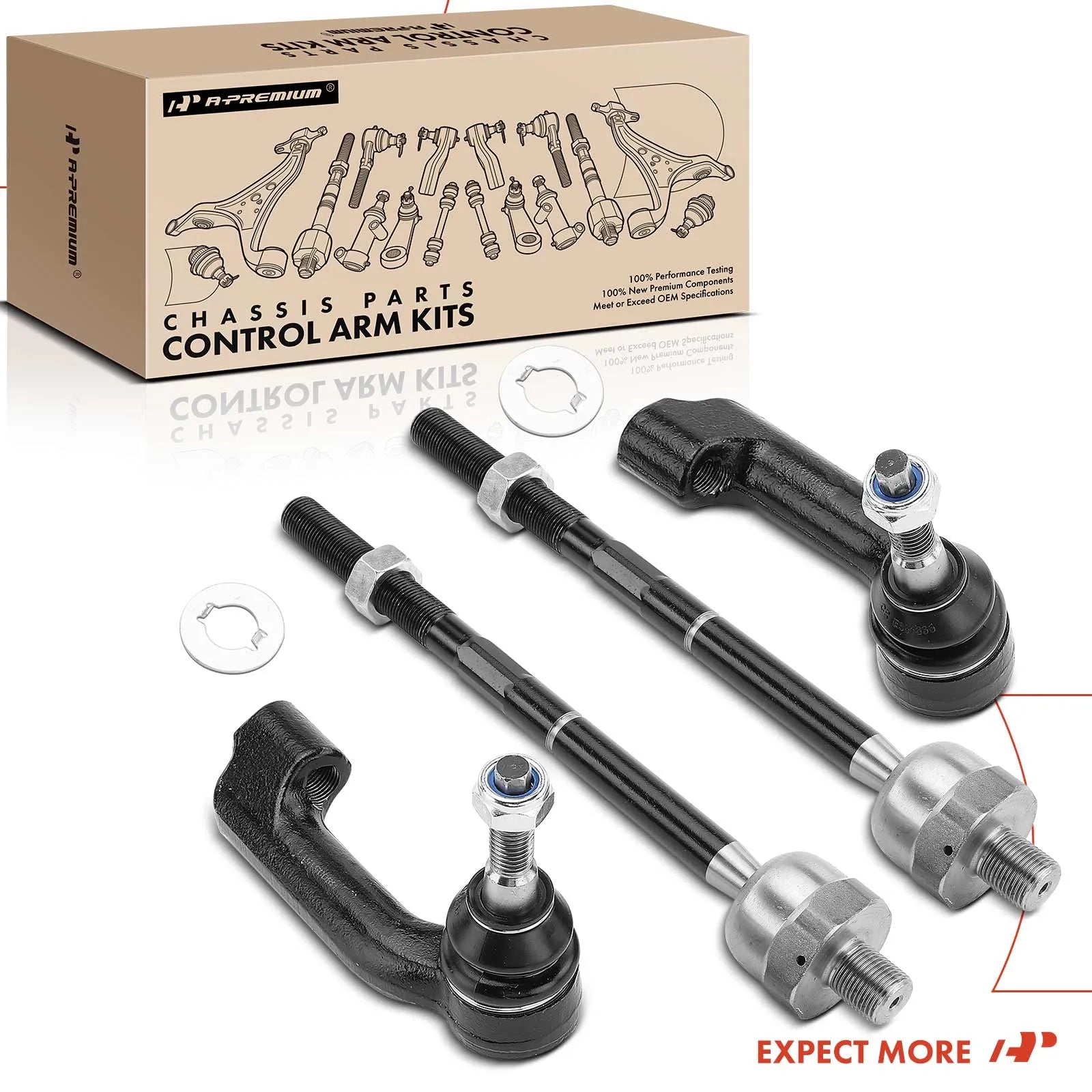 4 PCS. Inner & Outer Tie Rod Kit | Ford - from LynXautoinnovate  - Just $55.99! 