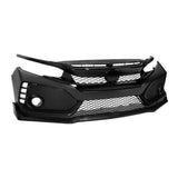 Black car bumper on a white background