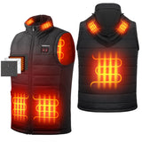 Heated Vest with Hood | Black