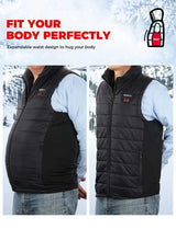 Heated Vest with Hood | Black