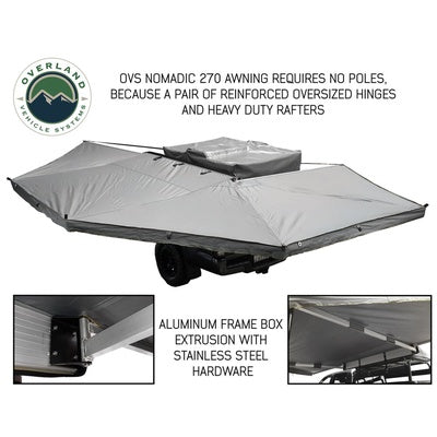 OVS Nomadic 270 Driver Dark Gray Awning - from LynXautoinnovate  - Just $929.99! 