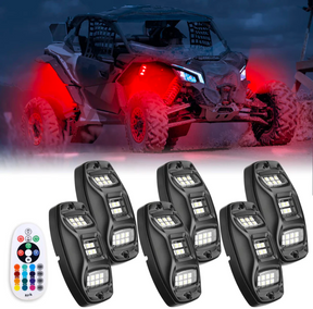 6 Pod RGB Rock Light Kit | Universal - LynXautoinnovate™️