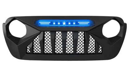 Demon Grille w/Blue Star Lights | Jeep Wrangler - from LynXautoinnovate  - Just $229.99! 